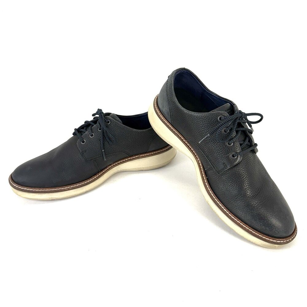 ECCO Men's Aurora Hybrid Tie Derby Oxfords Black Leather EU 46 Size 12-12.5 US